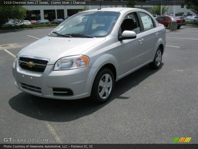 Cosmic Silver / Charcoal 2010 Chevrolet Aveo LT Sedan