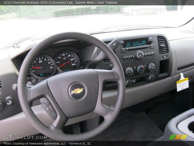 Summit White / Dark Titanium 2010 Chevrolet Silverado 1500 LS Extended Cab