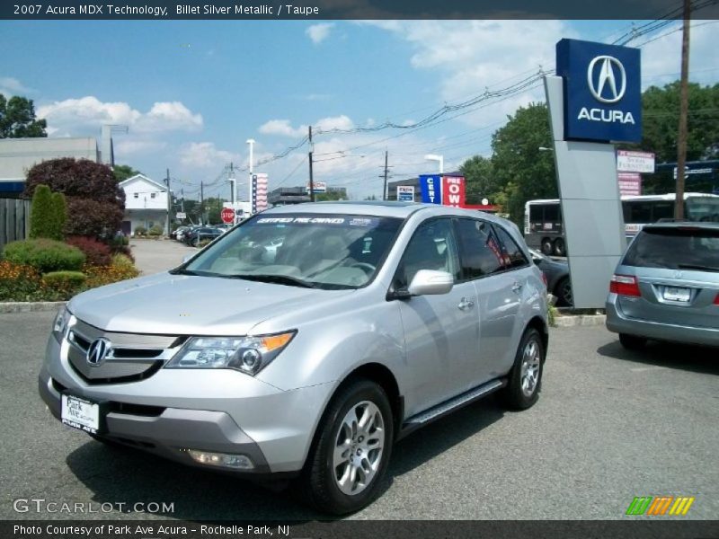 Billet Silver Metallic / Taupe 2007 Acura MDX Technology