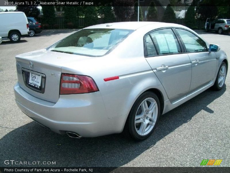 Alabaster Silver Metallic / Taupe 2008 Acura TL 3.2