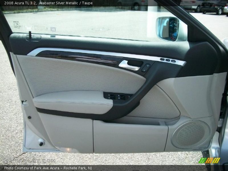 Alabaster Silver Metallic / Taupe 2008 Acura TL 3.2