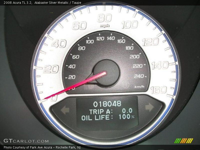 Alabaster Silver Metallic / Taupe 2008 Acura TL 3.2