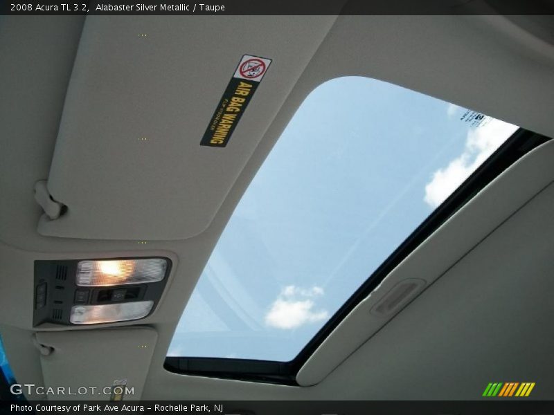 Alabaster Silver Metallic / Taupe 2008 Acura TL 3.2