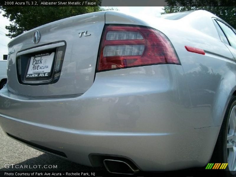 Alabaster Silver Metallic / Taupe 2008 Acura TL 3.2