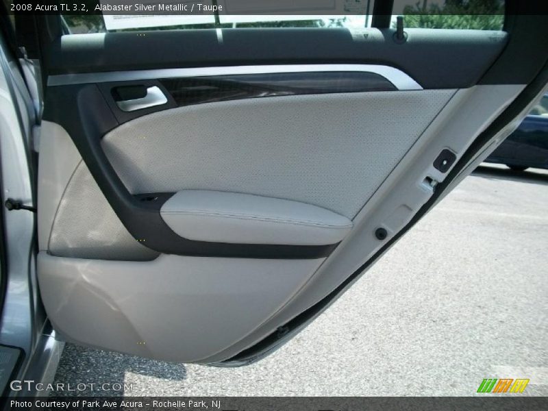 Alabaster Silver Metallic / Taupe 2008 Acura TL 3.2
