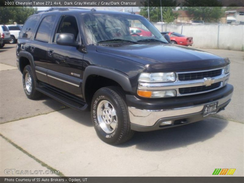 Dark Gray Metallic / Gray/Dark Charcoal 2003 Chevrolet Tahoe Z71 4x4
