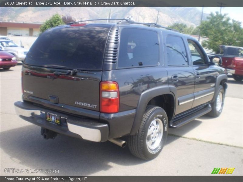 Dark Gray Metallic / Gray/Dark Charcoal 2003 Chevrolet Tahoe Z71 4x4