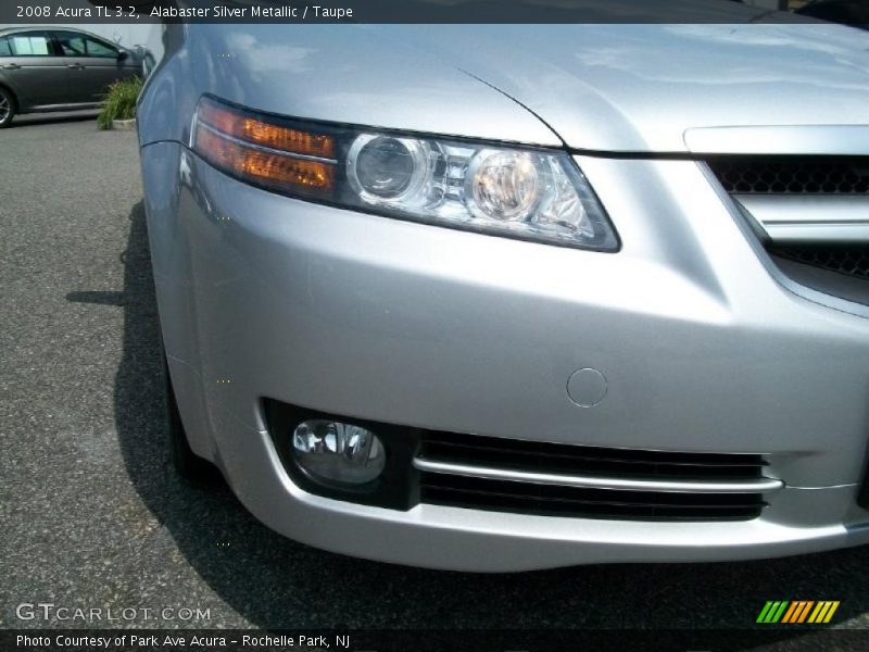 Alabaster Silver Metallic / Taupe 2008 Acura TL 3.2