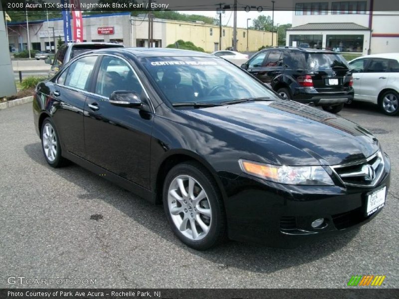 Nighthawk Black Pearl / Ebony 2008 Acura TSX Sedan