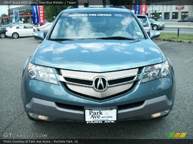Steel Blue Metallic / Taupe 2007 Acura MDX Sport