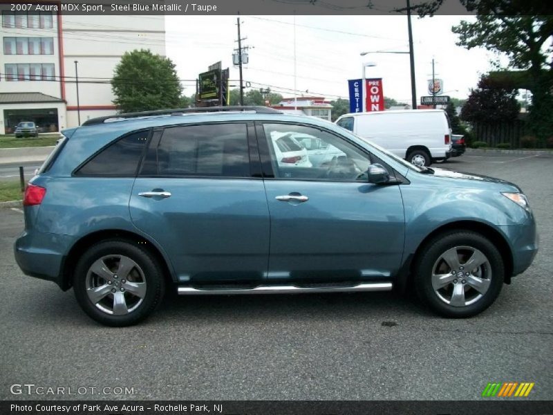 Steel Blue Metallic / Taupe 2007 Acura MDX Sport