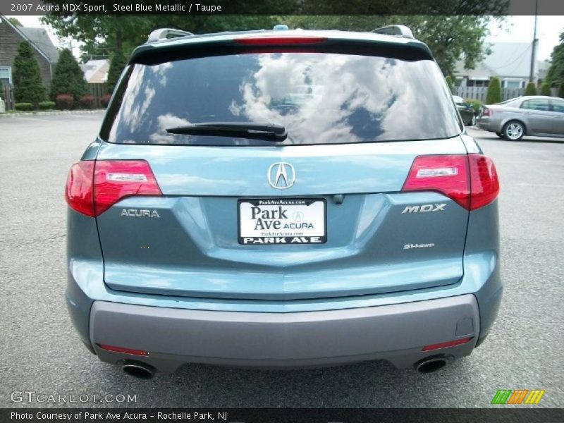 Steel Blue Metallic / Taupe 2007 Acura MDX Sport