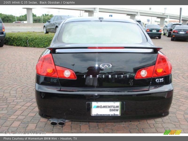 Black Obsidian / Graphite 2005 Infiniti G 35 Sedan