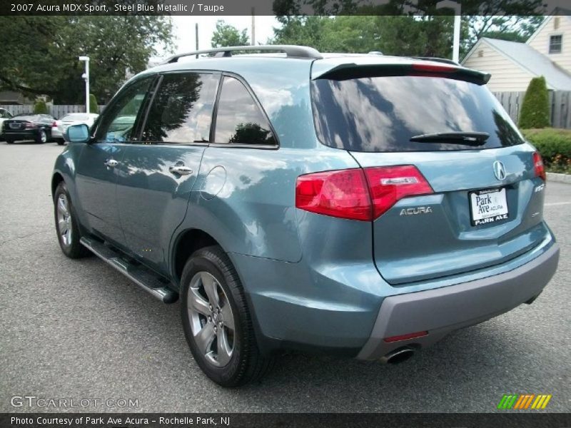 Steel Blue Metallic / Taupe 2007 Acura MDX Sport