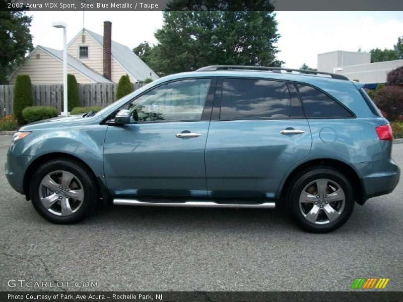 Steel Blue Metallic / Taupe 2007 Acura MDX Sport