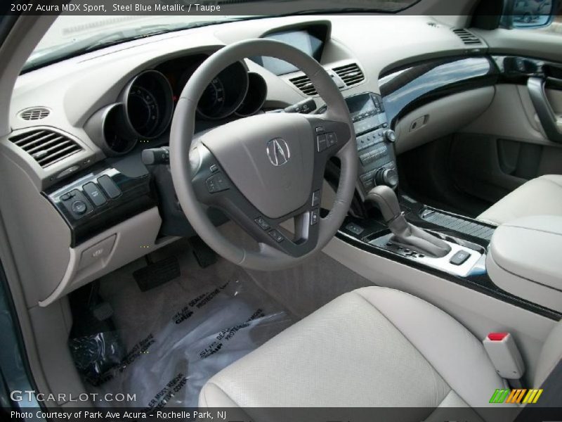 Steel Blue Metallic / Taupe 2007 Acura MDX Sport