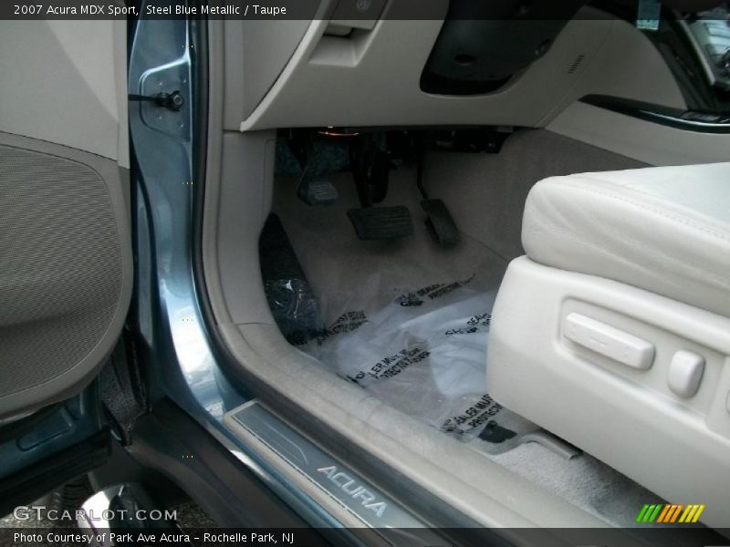 Steel Blue Metallic / Taupe 2007 Acura MDX Sport