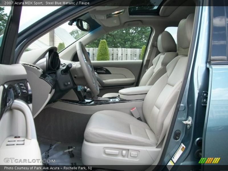 Steel Blue Metallic / Taupe 2007 Acura MDX Sport