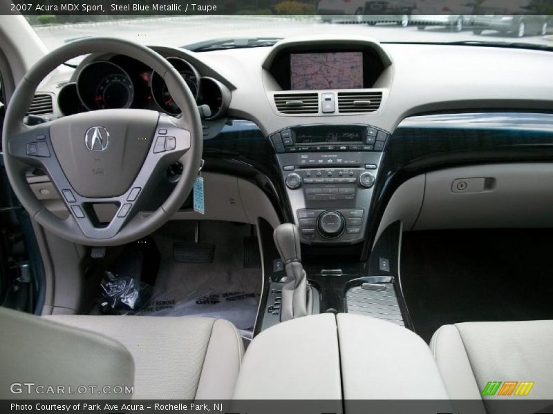 Steel Blue Metallic / Taupe 2007 Acura MDX Sport