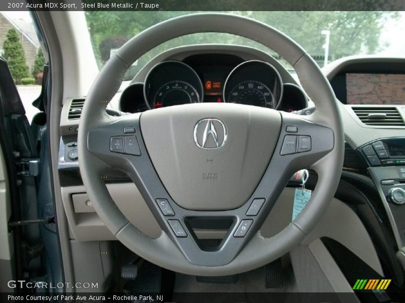 Steel Blue Metallic / Taupe 2007 Acura MDX Sport