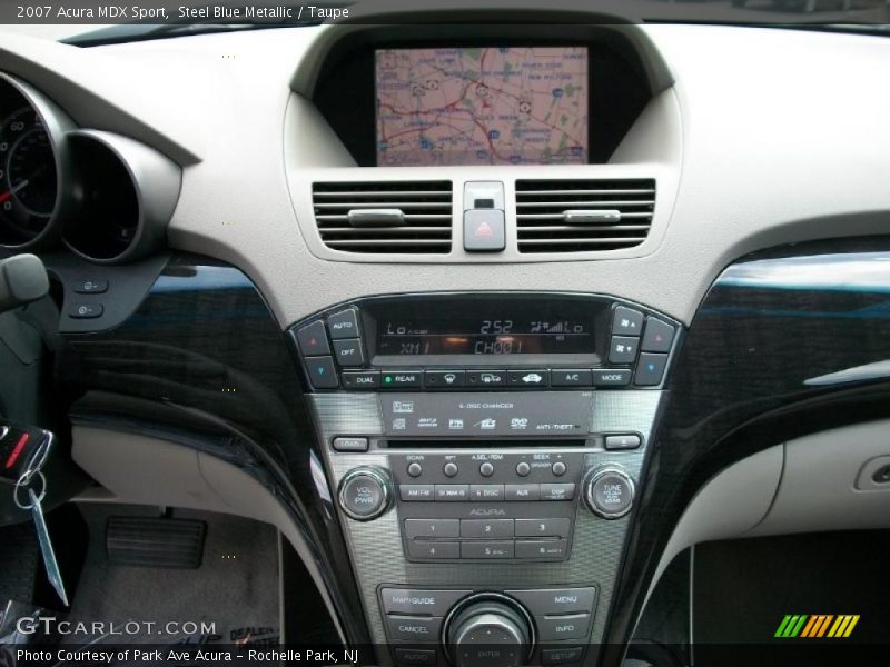 Steel Blue Metallic / Taupe 2007 Acura MDX Sport