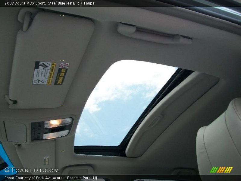 Steel Blue Metallic / Taupe 2007 Acura MDX Sport