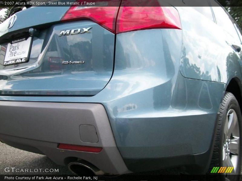 Steel Blue Metallic / Taupe 2007 Acura MDX Sport