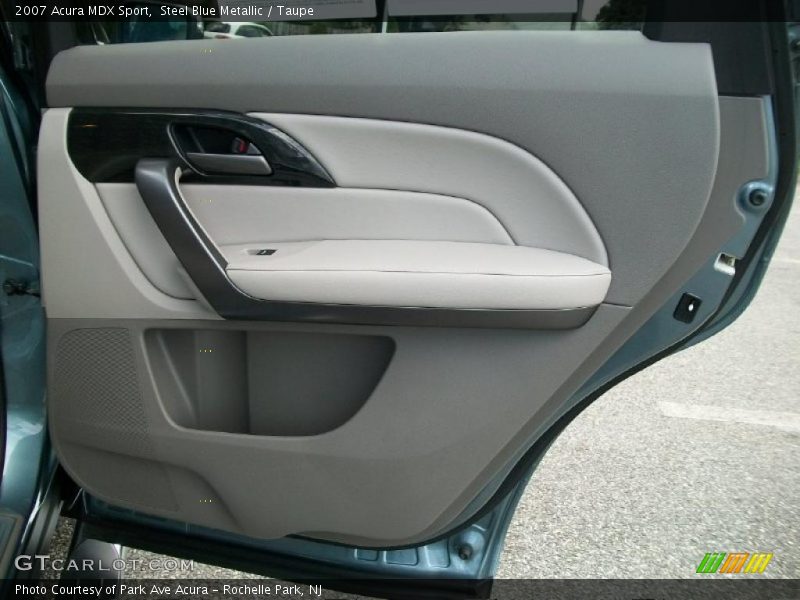 Steel Blue Metallic / Taupe 2007 Acura MDX Sport