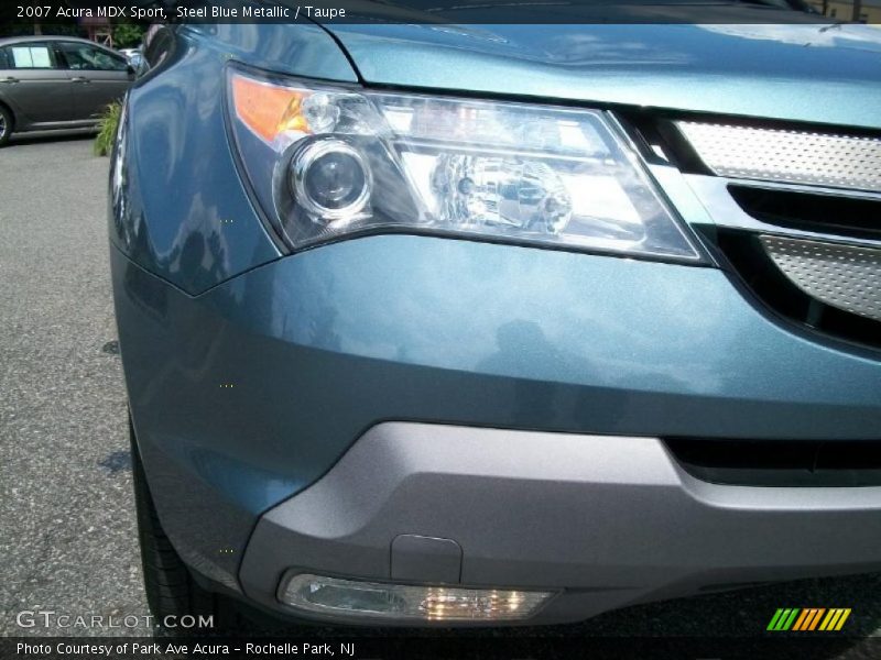 Steel Blue Metallic / Taupe 2007 Acura MDX Sport