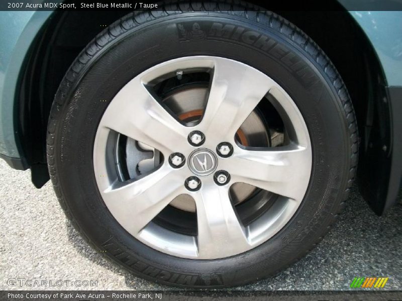 Steel Blue Metallic / Taupe 2007 Acura MDX Sport