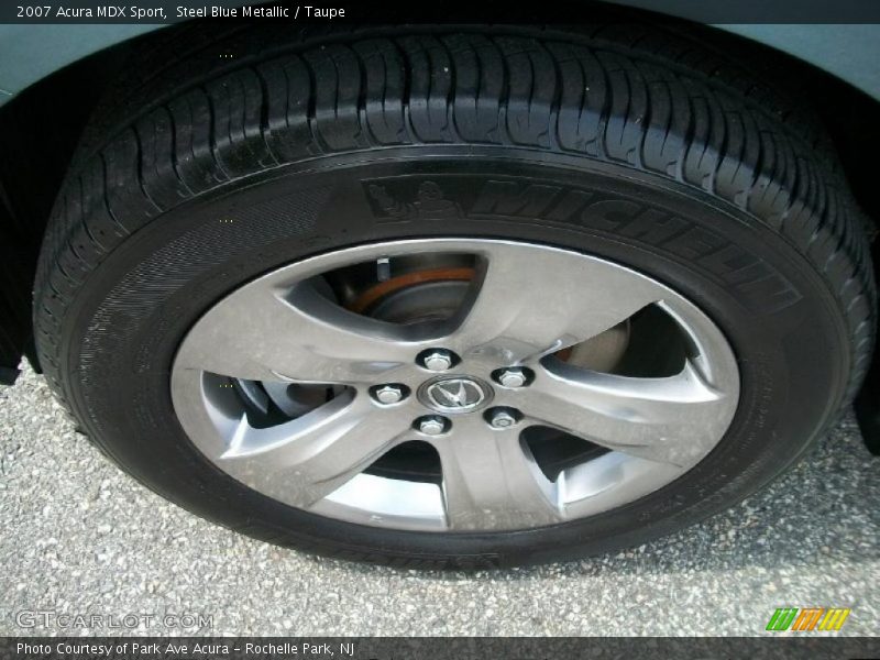 Steel Blue Metallic / Taupe 2007 Acura MDX Sport