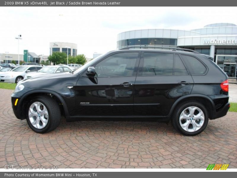 Jet Black / Saddle Brown Nevada Leather 2009 BMW X5 xDrive48i