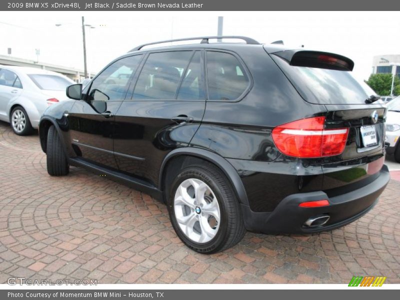 Jet Black / Saddle Brown Nevada Leather 2009 BMW X5 xDrive48i
