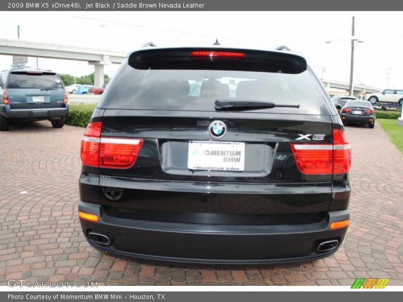 Jet Black / Saddle Brown Nevada Leather 2009 BMW X5 xDrive48i