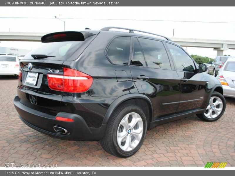 Jet Black / Saddle Brown Nevada Leather 2009 BMW X5 xDrive48i