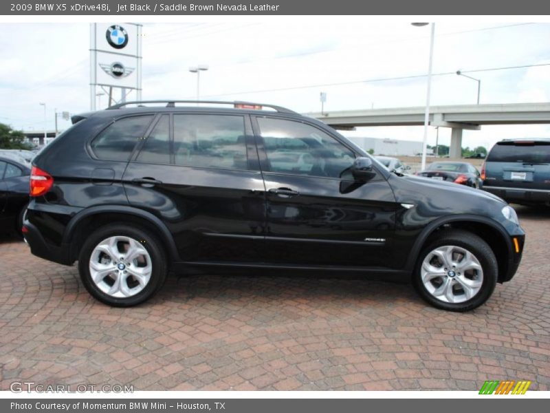 Jet Black / Saddle Brown Nevada Leather 2009 BMW X5 xDrive48i