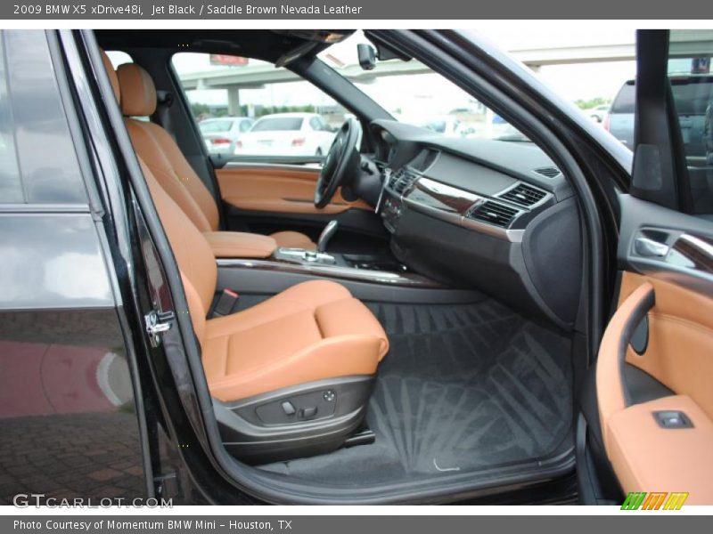 Jet Black / Saddle Brown Nevada Leather 2009 BMW X5 xDrive48i