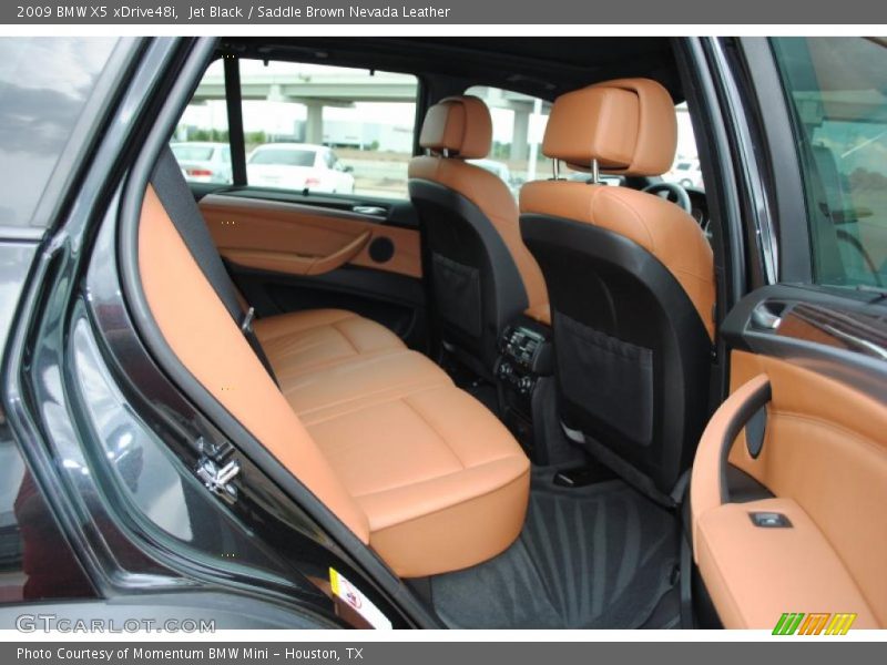 Jet Black / Saddle Brown Nevada Leather 2009 BMW X5 xDrive48i