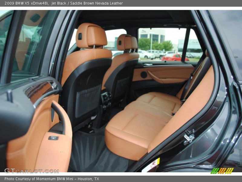 Jet Black / Saddle Brown Nevada Leather 2009 BMW X5 xDrive48i