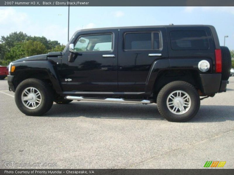 Black / Ebony Black/Pewter 2007 Hummer H3 X