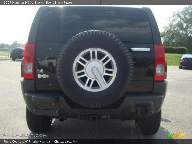 Black / Ebony Black/Pewter 2007 Hummer H3 X