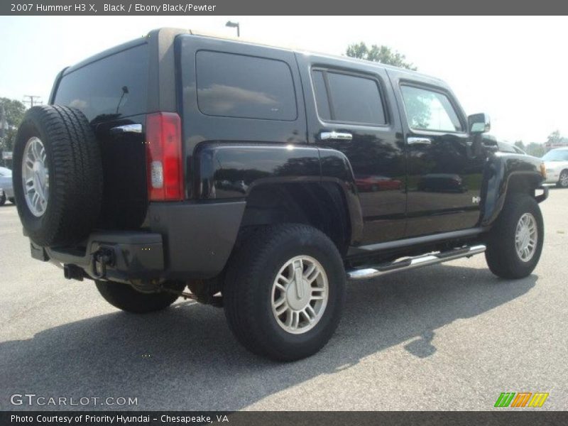 Black / Ebony Black/Pewter 2007 Hummer H3 X