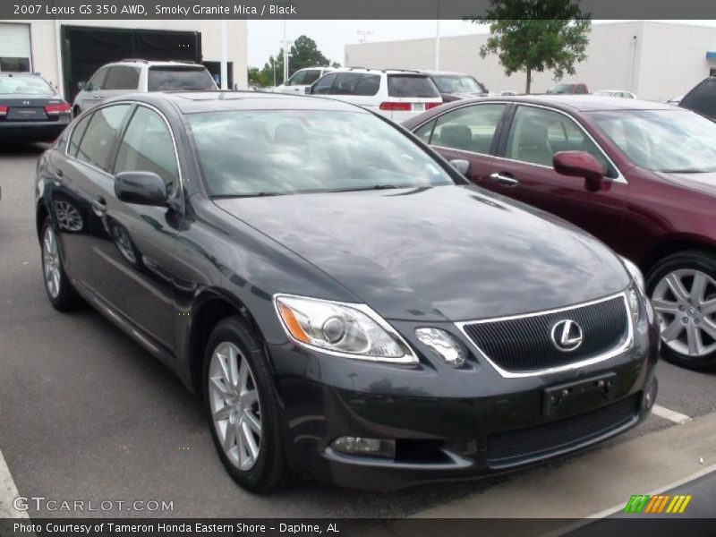Smoky Granite Mica / Black 2007 Lexus GS 350 AWD