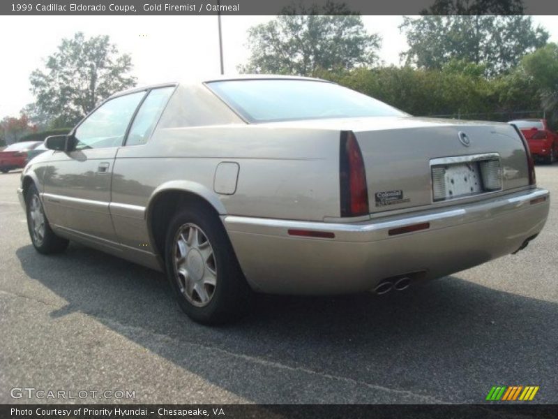 Gold Firemist / Oatmeal 1999 Cadillac Eldorado Coupe