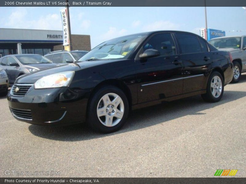 Black / Titanium Gray 2006 Chevrolet Malibu LT V6 Sedan