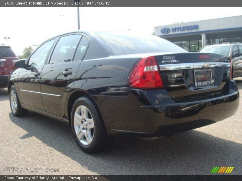 Black / Titanium Gray 2006 Chevrolet Malibu LT V6 Sedan