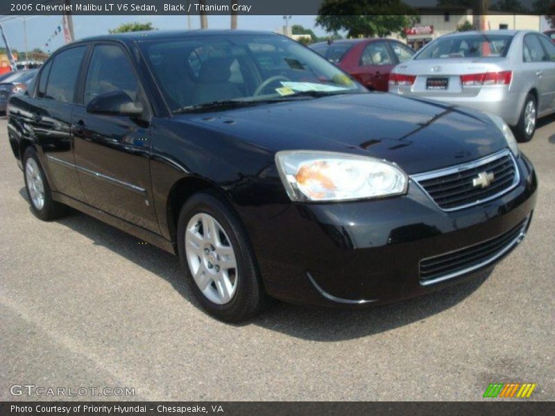 Black / Titanium Gray 2006 Chevrolet Malibu LT V6 Sedan