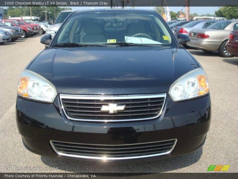 Black / Titanium Gray 2006 Chevrolet Malibu LT V6 Sedan