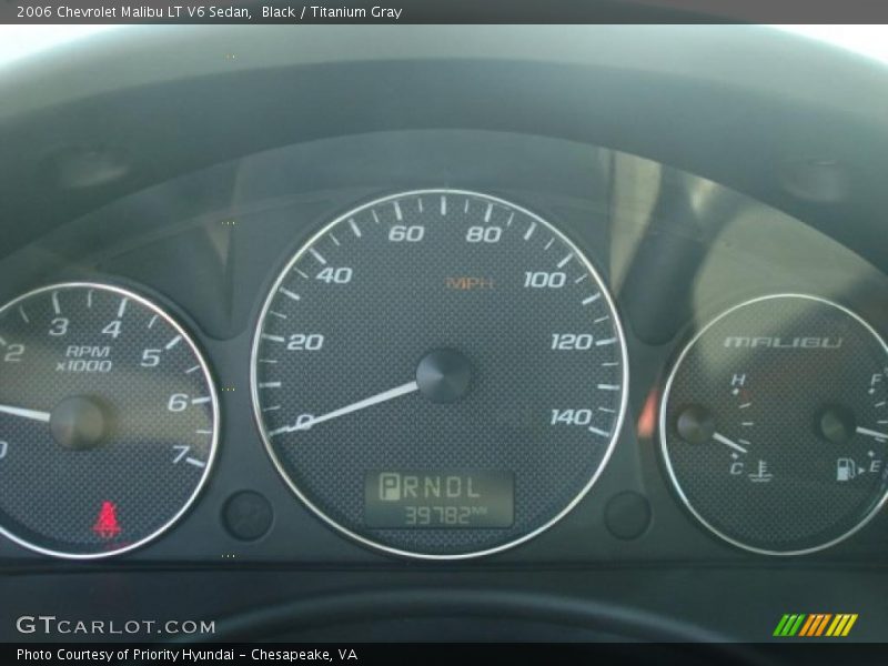 Black / Titanium Gray 2006 Chevrolet Malibu LT V6 Sedan