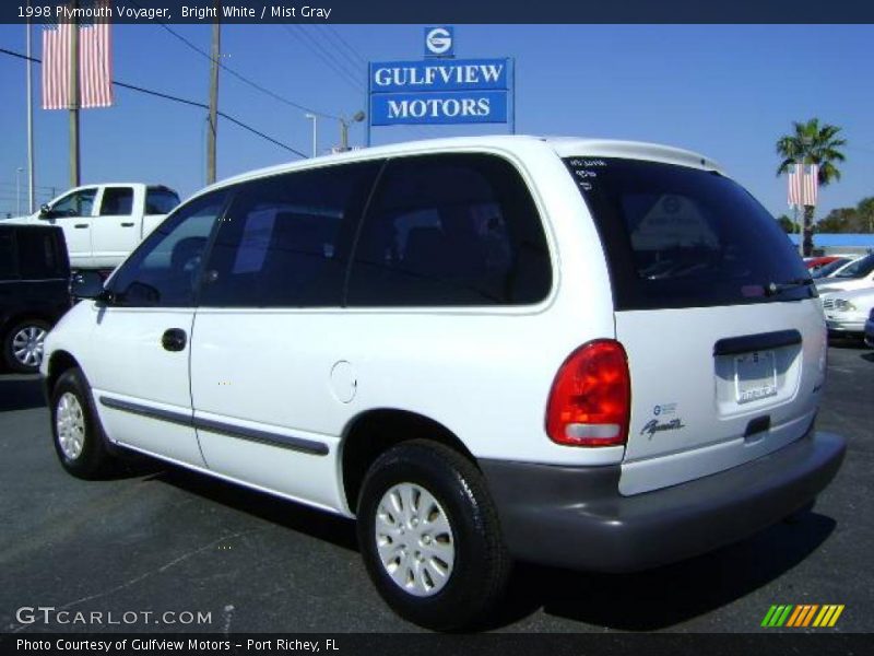 Bright White / Mist Gray 1998 Plymouth Voyager